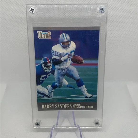 Barry Sanders Emmitt Smith Jerry Rice NFL 1991 Fleer Card Lot Lions Cowboys 49er - Picture 2 of 7